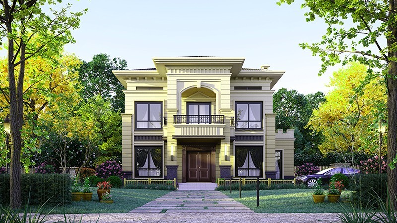 大安中式合院住宅，开放庭院与邻里乡亲更亲近